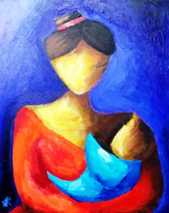 Le Temps et l' Espace (peintures -collages)