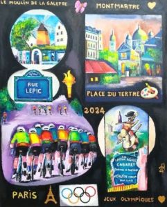 Voir le détail de cette oeuvre: MONTMARTRE A L'HEURE OLYMPIQUE